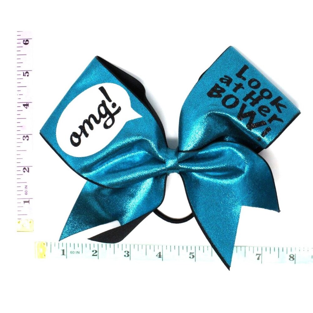 Big Stiff 6" Cheer Bows Sparkly Bejeweled Competition Cheerleader Lot Of 5 Bows - Picture 11 of 13